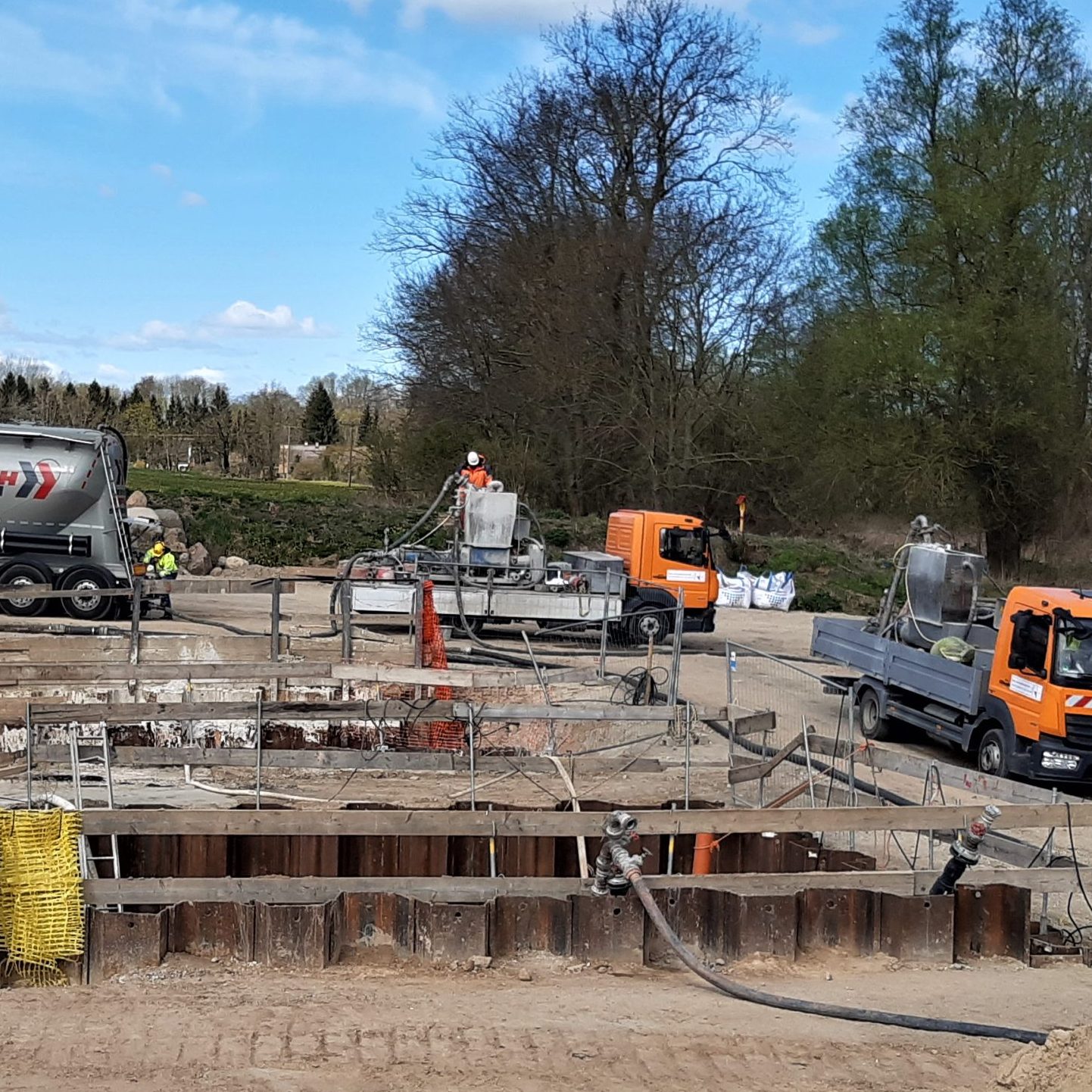 Bild von der Baustelle Anklam_Peene_Querung